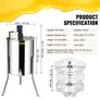 Electric Honey Extractor Beekeeping Equipment 4/8 Frames Stainless Steel Image 6