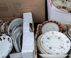 Boxes Of Vintage Saucers