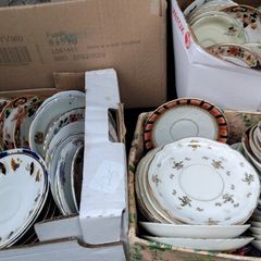 Boxes Of Vintage Saucers