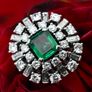 Wonderful 1940/50s Emerald & Diamond Ring 18ct Image 6