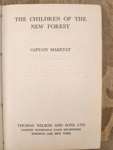The Children Of The New Forest. By Captain Marryat Rare 1930s  Soft Cover Edition In Good Condition. See Photos For Same