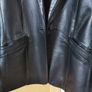 Black real leather Jacket UK 14 Image 3
