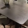 Black Oak Dining Table Ex Display Image 10
