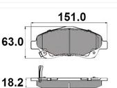 Brake Pads Avensis / Corolla Verso