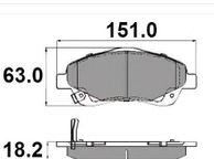 main image for ad Brake Pads Avensis / Corolla Verso