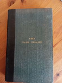 Antique. Liber Status Animarum 1800s - early 1900s