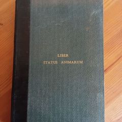 Antique. Liber Status Animarum 1800s - early 1900s