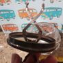 vintage glass sugar bowl with integrated thongs Image 5