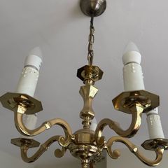 Brass chandelier