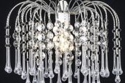 Teardrop Acrylic Light Shade | Ceiling Light Shade | Lamp Shade | Chandeliers Ceiling Light | Chrome Finish Pendant Light Shade for Living Room Light Shades Ceiling Bedroom Kitchen Hallway (FREE POSTAGE)