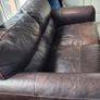 3 & 2 seat leather sofa Image 4