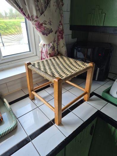 Vintage weave stool