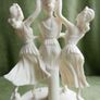 Vintage Alabaster 'The Three Graces' Soldatos made In Greece Object D'Art Image 6
