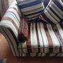 2 x 3 Seater & Leather Foot Stool Image 5