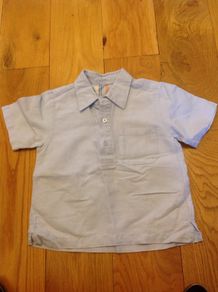 NEXT Blue Linen type Shirt Age 12-18 Months