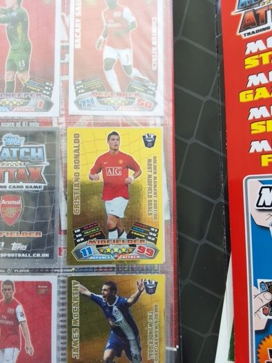 Match attax 2011 2012 cards