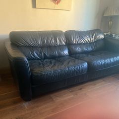 Free genuine leather sofa! L 230cm x D 96cm