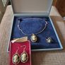 Matching Cameo Set of Cameo Necklace and Earrings + Ring. Image 2