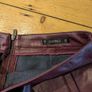 Dunnes Stores PU Leather Burgundy Skirt Image 3