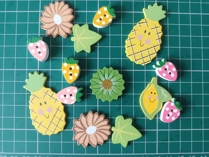 Craft Embellishments - Fruit & Flowers