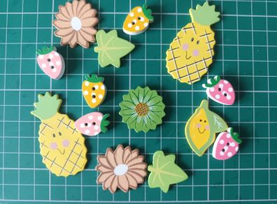 Craft Embellishments - Fruit & Flowers