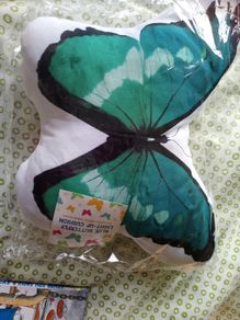 BNWT Teal Butterfly Light up Cushion