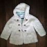 White M&S Woolen Hoody Jacket for Girls 4-5 years Image 2