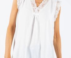 Lace Trimmed Vest Top Reduced