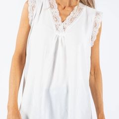 Lace Trimmed Vest Top Reduced