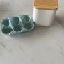 Ceramic coffee container with and egg holder Image 2