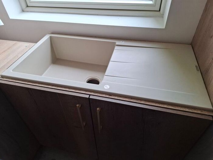 Pyramis Alazia Composite Sink in Sandstone Brand New
