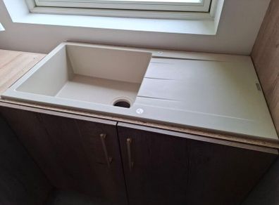 Pyramis Alazia Composite Sink in Sandstone Brand New