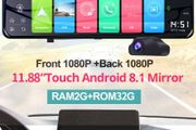 New Cam Wifi Dual Lens Video Recorder Dash Camera Dvr Rearview Mirror 4G GPS Navigation