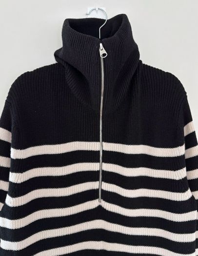 ARKET Wool Cotton Half Zip Jumper
