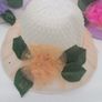 Girls Sun Hats With Flowers Image 9