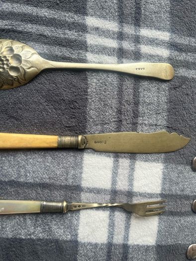 19-Piece Vintage EPNS Silver-Plated Cutlery & Serving Utensil Lot