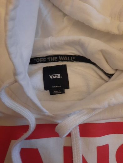 Vans hoodie size xs
