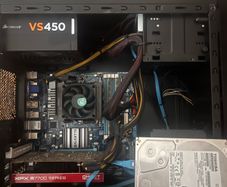 Gaming PC (AMD Radeon R7 7700, 450W Corsair PSU, 2TB HDD) Budget Starter Build