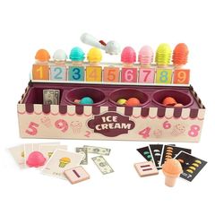 Ice Cream Counter | Montessori Educational Math Toy for Kids
