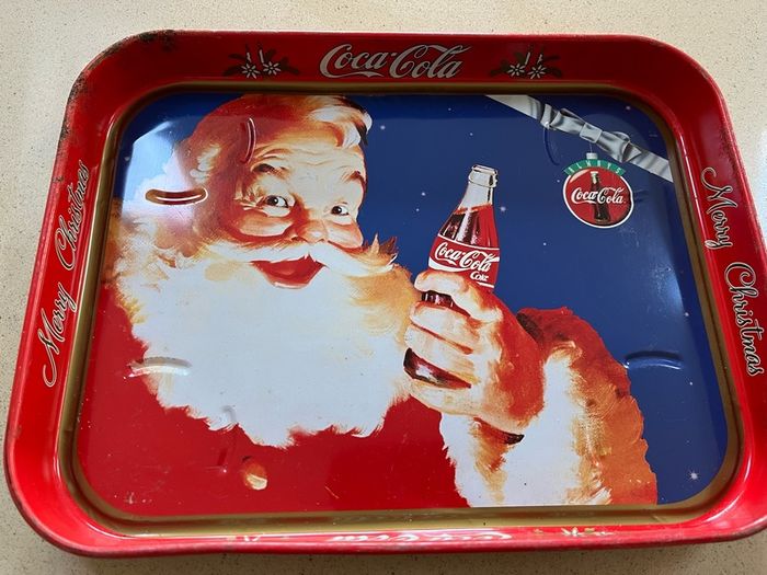 Coca Cola Christmas Metal Tray