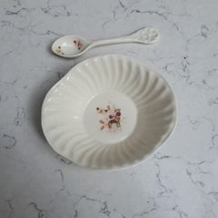 Vintage Donegal Parian China Jam Dish & Spoon