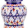 Multicolor Handmade and Hand Painted Large Ceramic Jar with Lid, Chinese Style Jar | Warehouse Clearance | Massive Discount | Bargain prices Image 2
