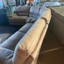 Beige corner recliner manual recliner sofa Image 4