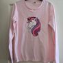 Unicorn pyjama top size UK8-10 Image 2