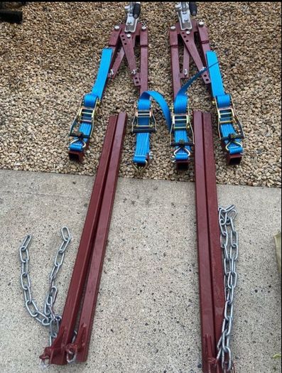 Heavy duty Towing a frame dolly transport recovery