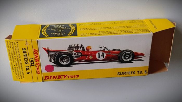 Diecast Vintage French Dinky Toys Surtees TS5 F5000 1969 - Near Mint Original Condition/Very Good Box