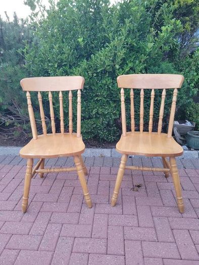 wooden chairs
