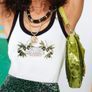 River Island  Atlas Olive Print Vest Top  SZL Image 2