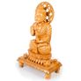 60cm White Kadamb Wood Buddha Statue - Hand-Carved from India Image 2