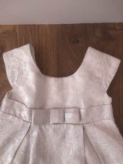 Kids Short Sleeve Ivory Dress